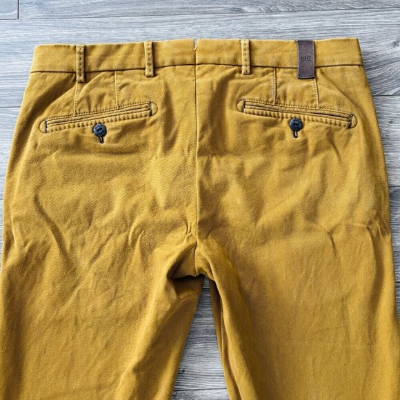MMX Germany Chino Pants Mens 33/34 Stretch LYNX Brown Tan Comfort Quality - Picture 16 of 16